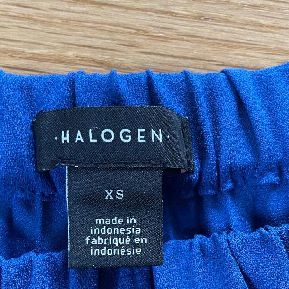 Halogen Royal Blue Pleated Midi Skirt - Picture 2 of 3